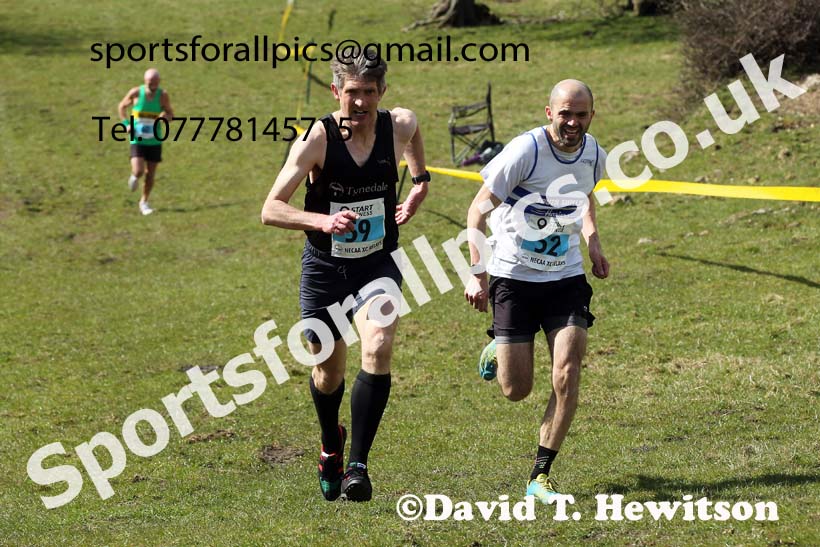 Masters men 2021 NECAA Cross Country Relays, Thornley Farm, Peterlee, Saturday, April 10th. Photo: David T. Hewitson/Sports for All Pics